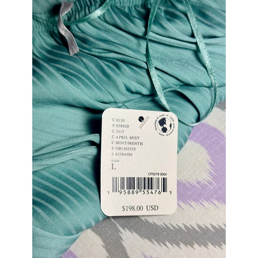 Free People NWT Mint Pleated Strapless Wide Leg Jumpsuit Size Large - Picture 9 of 12